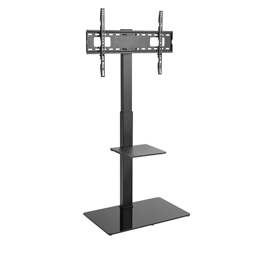 Swivel TV Floor Stand with Glass Base LDT03-17FL Support most 37"-70" LED, LCD flat panel TVs from china(chinese)