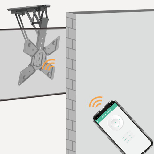 Tuyaを搭載したスマートフリップダウンテレビ天吊り金具 PLB-M0544AI ほとんどの23"~55"テレビをサポートします from china(chinese)