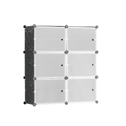 6-Cube Stacking Storage Organizer