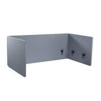 3 Piece Acoustic Desktop Privacy Panels with Felt Surface
