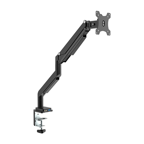 USB付きシングルモニターパフォーマンスガススプリング式アルミニウムモニターアーム LDT34-C012U ほとんどの17"-32"モニター用 from china(chinese)