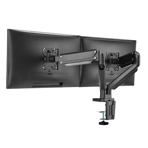 Premium Dual Monitors Aluminum Gas Spring Monitor Arm LDT26-C024 Adjust and Position Your Monitor - Perfect for Smaller Desktop from china(chinese)