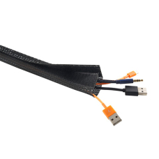 Flexible Cable Wrap Sleeve with Hook and Loop Fastener (135mm/5.3" Width)
