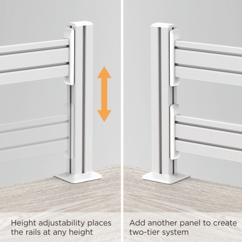 Aluminum Slatwall Desk Mounting Column SW02-5 Work with Slatwall Panel for Creating Desk-Mounted Slat Wall System from china(chinese)