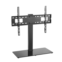 Swivel TV Stand with Glass Base