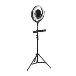 LED Ring Light Tripod Floor Stand with Telescopic Rod