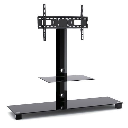 Classic Glass TV Floor Stand with AV Component Shelf (Extra Large) T4003XL For most 32’’-60’’ LED, LCD, Plasma flat panel TVs from china(chinese)