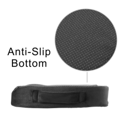 Coccyx Orthopedic Memory Foam Seat Cushion with Carry Handle and Anti-Slip Bottom