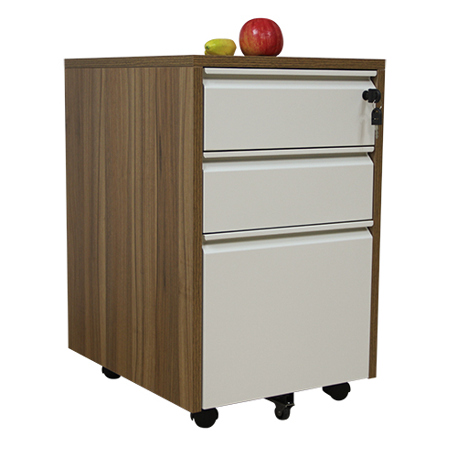 3-Drawer Mobile Pedestal File Cabinet
