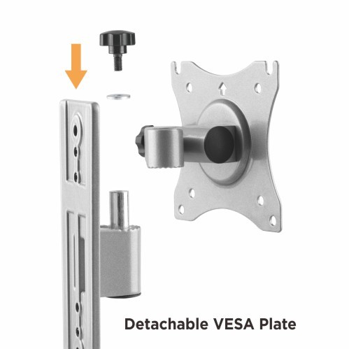 Lockable Aluminum Pivot RV TV Mount LDA37-110 For most 13”-32” Displays from china(chinese)
