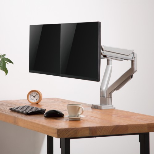 Dual Monitors Performance Gas Spring Aluminum Monitor Arm LDT34-C024 For Most 17"-32" Monitors from china(chinese)