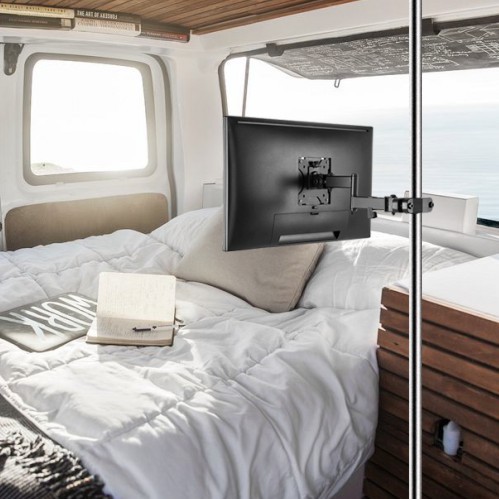 BRAZO PARA MONITOR DE MOVIMIENTO COMPLETO MONTAJE EN POSTE LDA35-112 Sin Paredes, Escritorios - Con Solo un Poste Servirá from china(chinese)