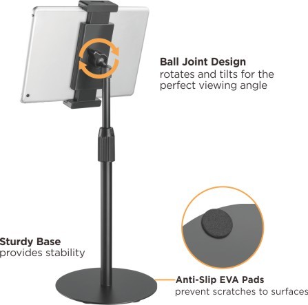 Height Adjustable Tabletop Stand for Tablets & Phones TBS01-1 For most 4.7”-12.9” Phones and Tablets from china(chinese)