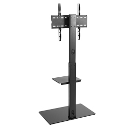 Swivel TV Floor Stand with Glass Base