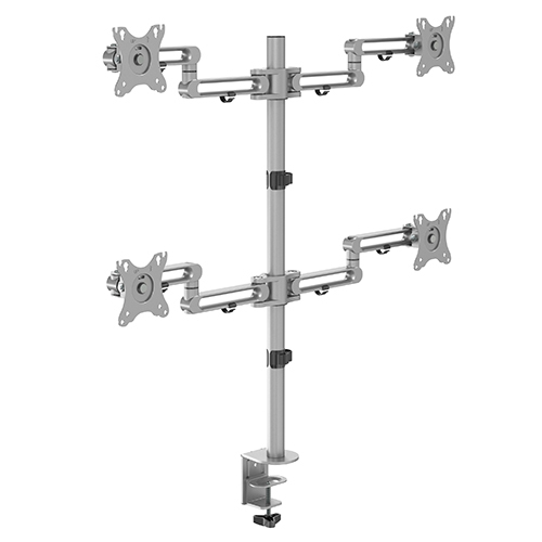 Quad Monitors Premium Aluminum Articulating Monitor Arm LDT30-C048 Combining the elegance look and ergonomics from china(chinese)