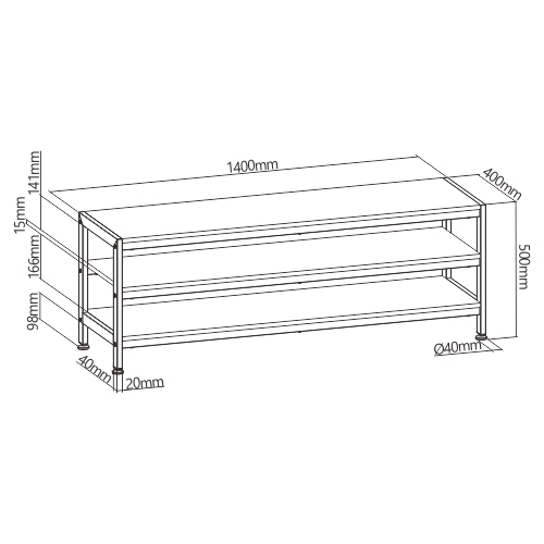 3層工業スタイルのメディアコンソール(中) WP2001M 都市と田舎ロフトの魅力の組み合わせ from china(chinese)
