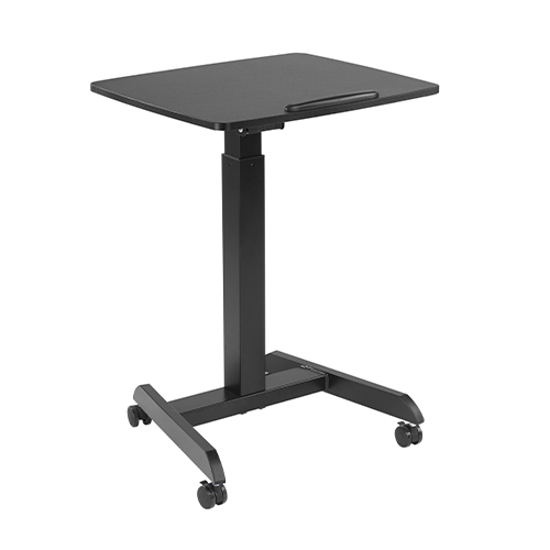 Height Adjustable Mobile Workstation with Paddle Lever and Tiltable Desktop FWS07-5 A Mobile Stand for Presentations or an Active Work Style from china(chinese)