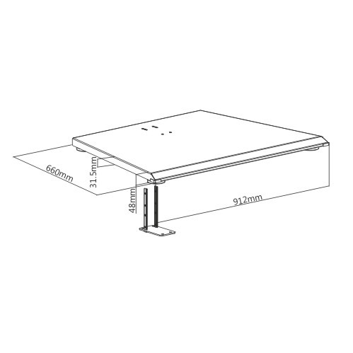 Pedestal for Video Wall Stand LVS02-B02 Compatible with LVS02 Series from china(chinese)