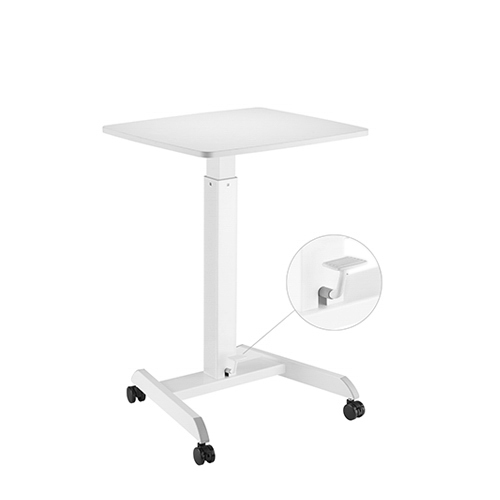 Height Adjustable Mobile Workstation with Foot Pedal FWS07-2 A Mobile Stand for Presentations or an Active Work Style from china(chinese)