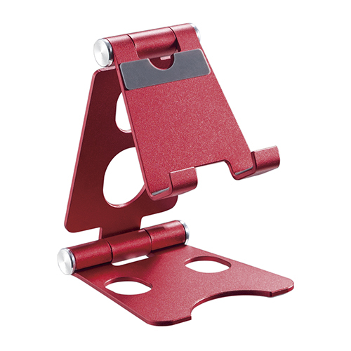 Portable Aluminum Cell Phone Stand with Dual Adjustable Panels PHS02-2S Compatible with Smartphones below 6.5" from china(chinese)