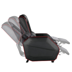 Black Recliner Gaming Chairs with RGB Backlit
