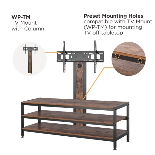 3層工業スタイルのメディアコンソール(中) WP2001M 都市と田舎ロフトの魅力の組み合わせ from china(chinese)