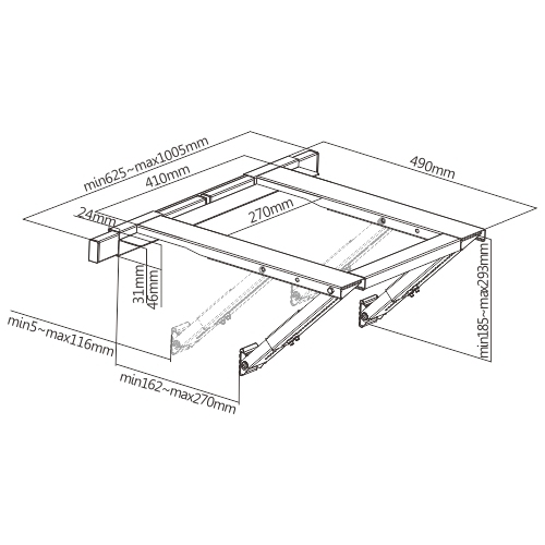 SOPORTES UNIVERSALES PARA AIRE ACONDICIONADO DE INSTALACIÓN RÁPIDA AC-802L Mantener los Aires Acondicionados de Ventana tan Firmes como en el Suelo from china(chinese)