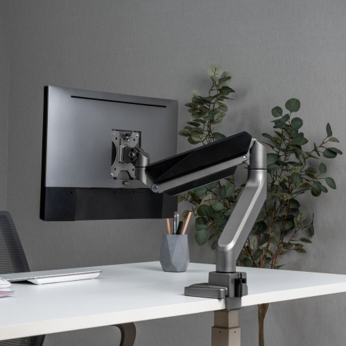 エコノミーヘビーデューティーシングルモニターガススプリング式モニターアーム LDT52-C012 ほとんどの17"-35"フラットパネルと曲面モニター用 from china(chinese)