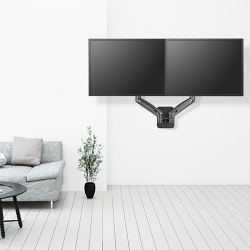 Economical Dual Screen Wall-Mounted Gas Spring Monitor Arm