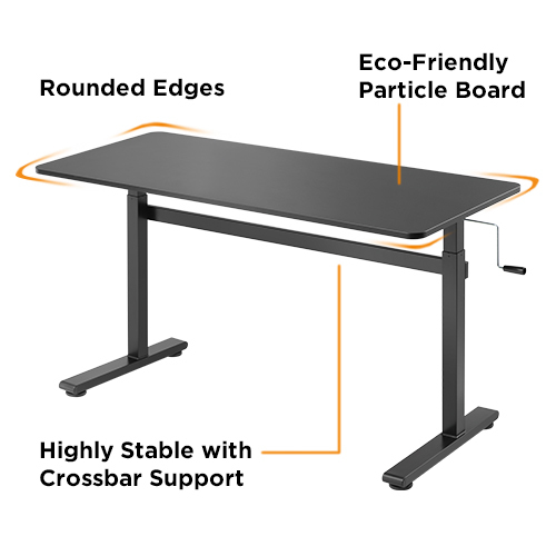 Affordable Manual Sit-Stand Desk N03-22D-B Proven Performance at an Affordable Price from china(chinese)