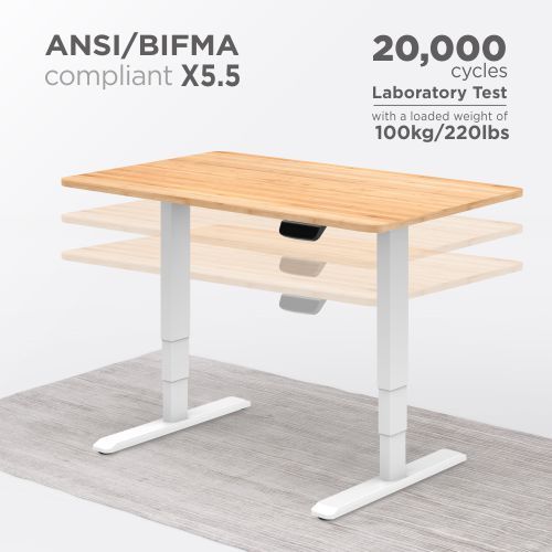 Dual Motor Electric Sit-Stand Desk (Reversed) M06-23R Design for Upgraded Lifting Experience! from china(chinese)