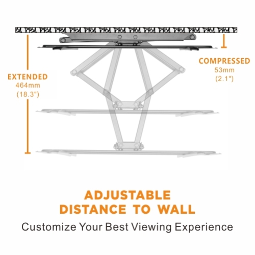 Classic Full-Motion TV Wall Mount LPA52-466 For most 37"-70" TVs  from china(chinese)