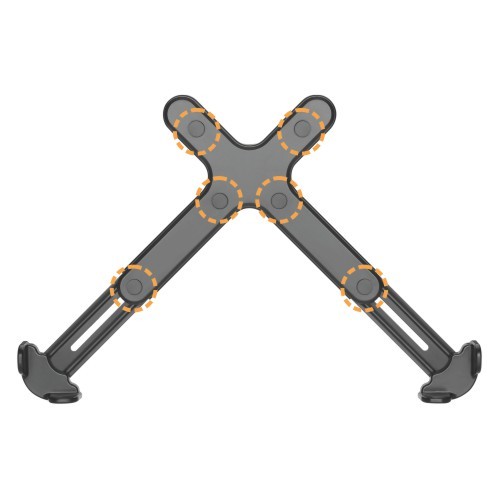 Adjustable Laptop Holder for VESA-Compatible Monitor Arms NBH-5 Fits 11"-17" Laptops from china(chinese)