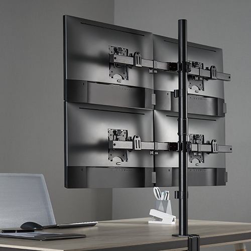 Pole Mount Quad-Screen Monitor Mount LDT57-C04 For Most 17"-32" Monitors from china(chinese)