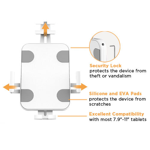 Universal Anti-Theft Tablet Wall Mount PAD33-05 Secure and flexible for public use from china(chinese)