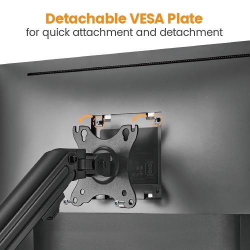 デュアルモニターパイプ型カウンターバランススプリングアシストモニターアーム LDT71-C024 ほとんどの17"~32"モニター用 from china(chinese)