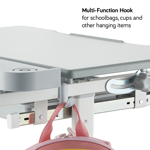 手動リフティング高さ調節可能なキッズデスクとフルバックレストチェアセット B208 傾斜可能なデスクトップ/プルアウト引き出し/拡張スロット from china(chinese)