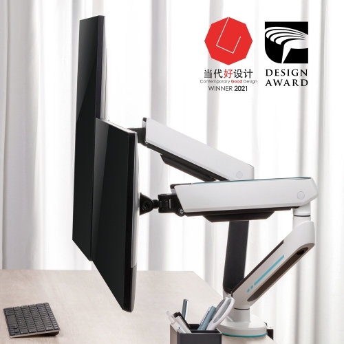 アイデンティティプレミアムデュアルモニターゲーミングモニターアーム LDT54-C024 ほとんどの17"-32"モニター用 from china(chinese)
