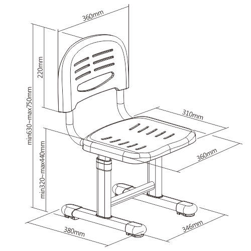 高さ調節可能なキッズフルバックレストチェア A310C Elfinシリーズと互換性があります from china(chinese)