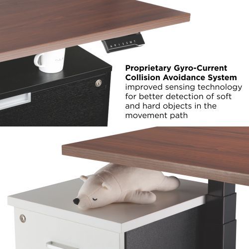 Dual Motor Electric Sit-Stand Desk with Square Column (Reversed) and APP Control M07-23DAI  from china(chinese)