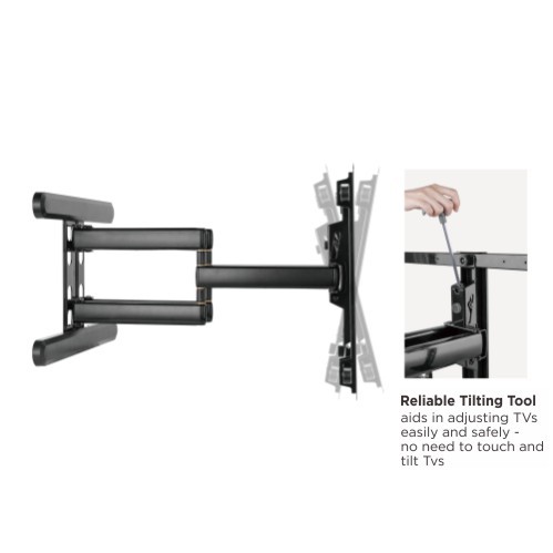 Premium Aluminum Full-Motion TV Wall Mount LPA70-466 For most 37"-80" Flat Panel TVs  from china(chinese)