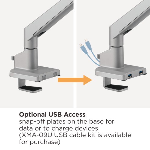 Single Monitor Thin Gas Spring Monitor Arm LDT62-C012 For most 17"~32" Monitors from china(chinese)