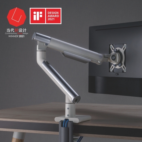 Single Monitor Premium Slim Aluminum Spring-Assisted Monitor Arm With USB Ports LDT49-C012U For most 17"~32" Monitors from china(chinese)