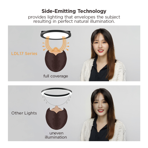Lampe à poser Lunartec : Socle lumineux décoratif à LED LS-7.3D