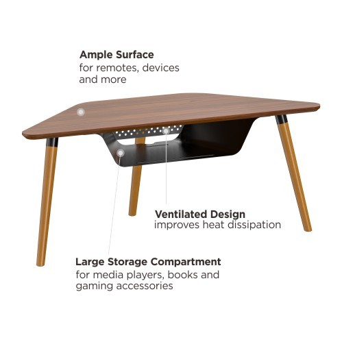 Corner TV Stand with Open Storage  FS37C-L Turns Unused Corner Living Space into an Entertainment Area from china(chinese)