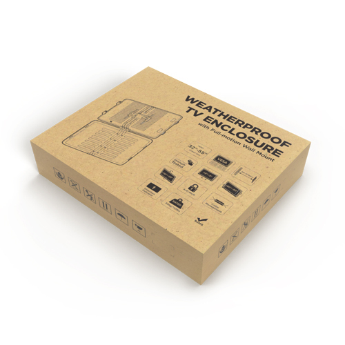 Weatherproof TV Enclosure with Full-Motion Wall Mount (Fits 32''-55'' TVs) LWTE-55 Any TV Can be an Outdoor TV! from china(chinese)