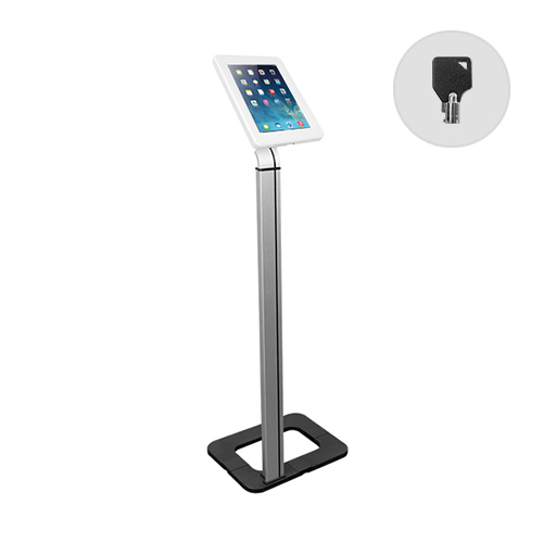 Anti-theft Tablet Kiosk Floor Stand with Aluminum Base PAD15-01 For Most 9.7”-10.1” Tablets from china(chinese)