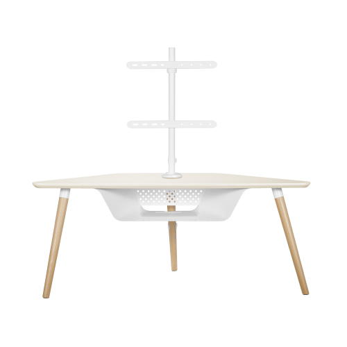 Corner Stand with TV Mount & Open Storage  FS37C-44FL Turns Unused Corner Living Space into an Entertainment Area from china(chinese)