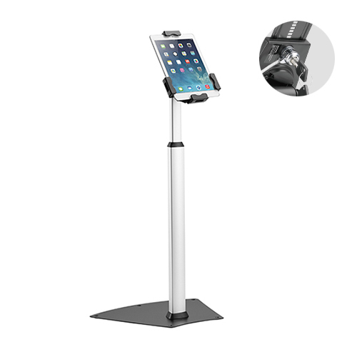 Aluminum Anti-theft Tablet Kiosk Floor Stand PAD21-04 For Most 7.9"-10.5" Tablets from china(chinese)