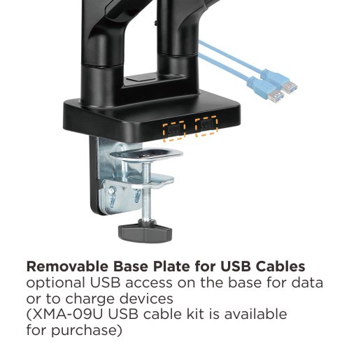 Dual Monitor Heavy-Duty Spring-Assisted Monitor Arm LDT60-C024 For most 17"~35" Monitors from china(chinese)